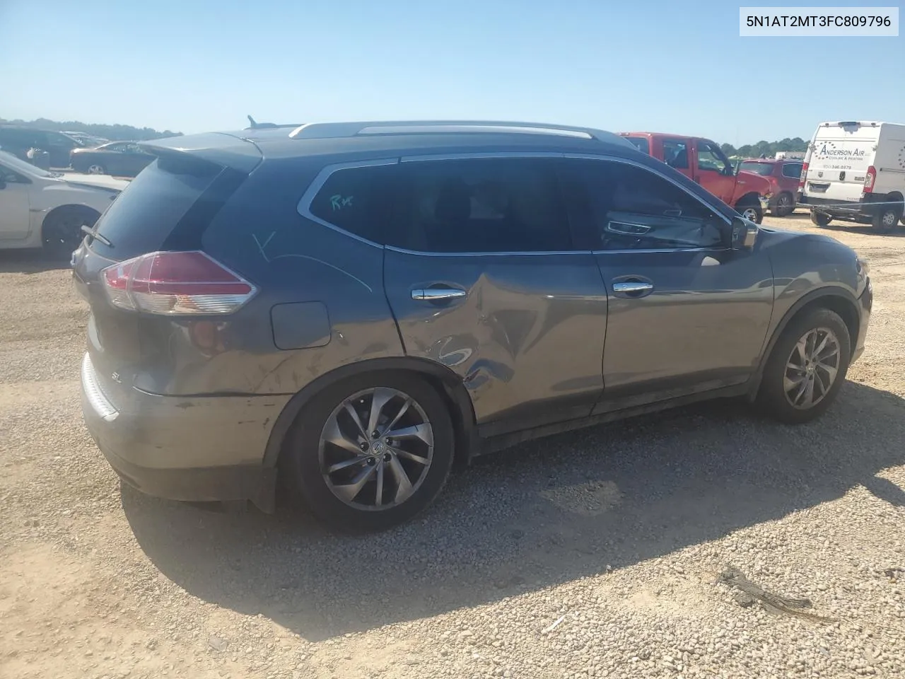 2015 Nissan Rogue S VIN: 5N1AT2MT3FC809796 Lot: 73171874