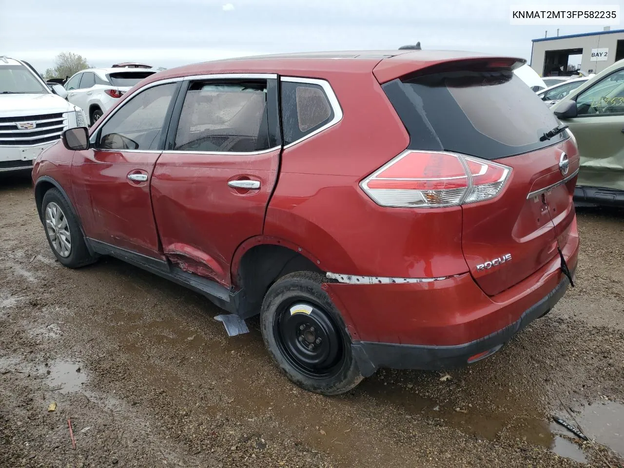 2015 Nissan Rogue S VIN: KNMAT2MT3FP582235 Lot: 73189964