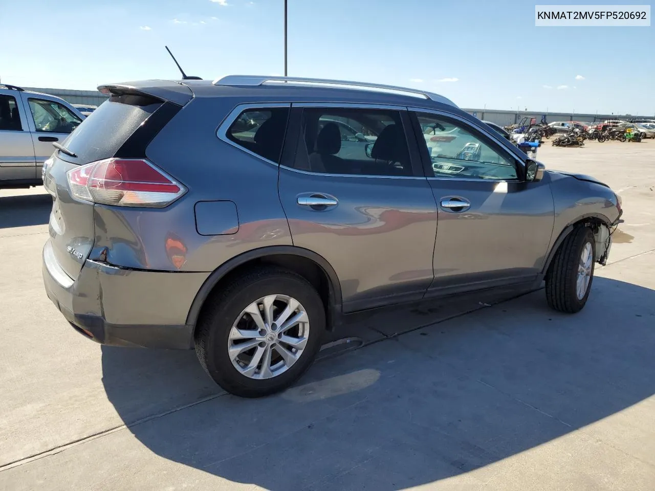 2015 Nissan Rogue S VIN: KNMAT2MV5FP520692 Lot: 73213244