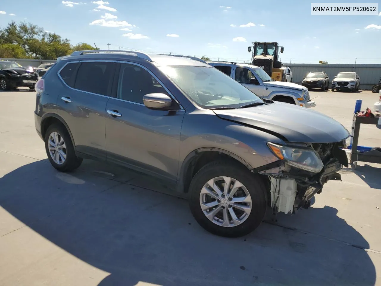 2015 Nissan Rogue S VIN: KNMAT2MV5FP520692 Lot: 73213244