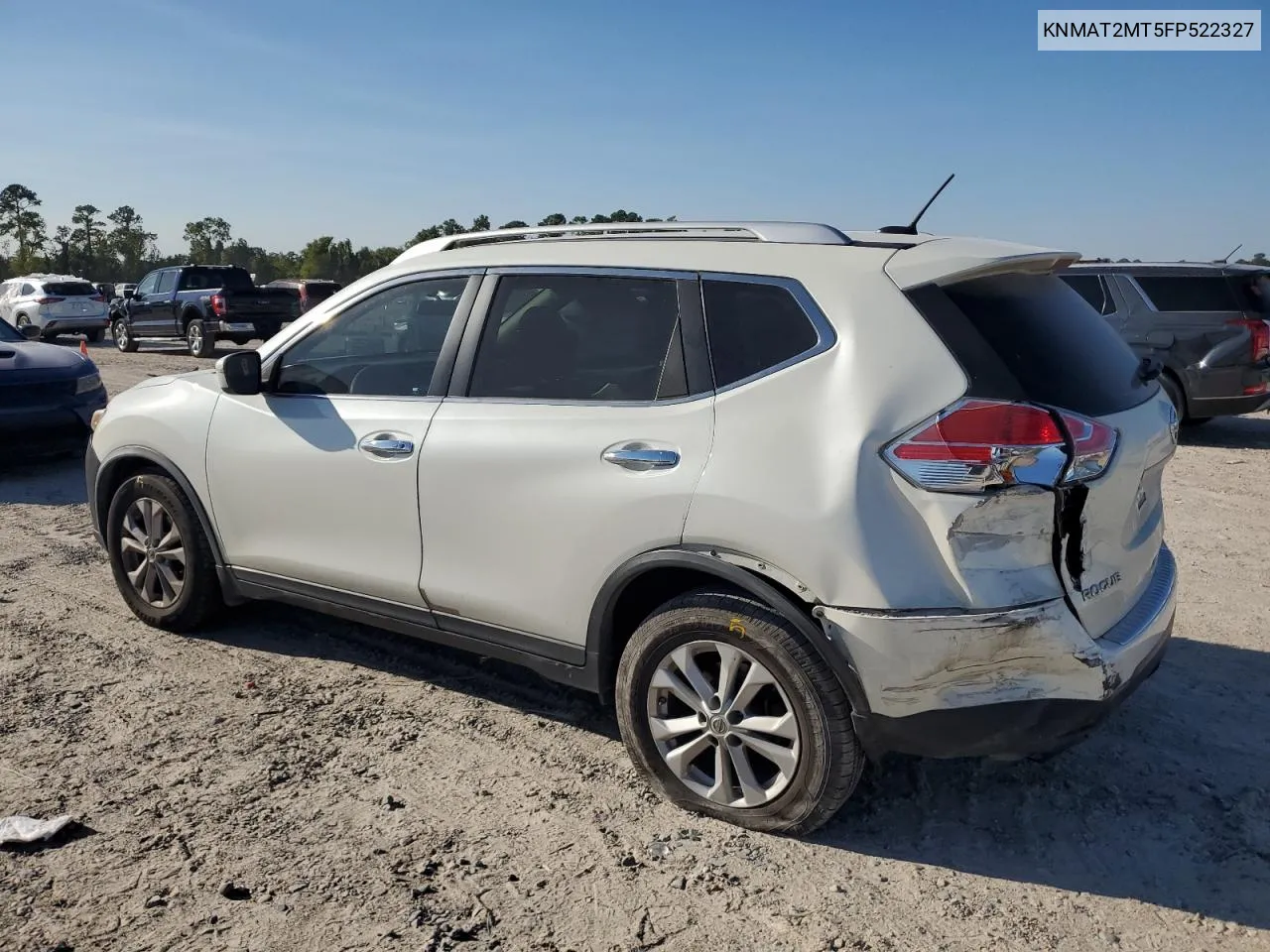 2015 Nissan Rogue S VIN: KNMAT2MT5FP522327 Lot: 73302574