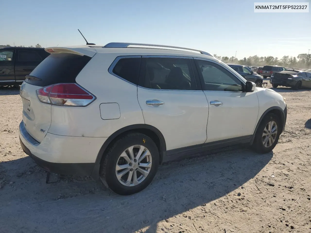 2015 Nissan Rogue S VIN: KNMAT2MT5FP522327 Lot: 73302574