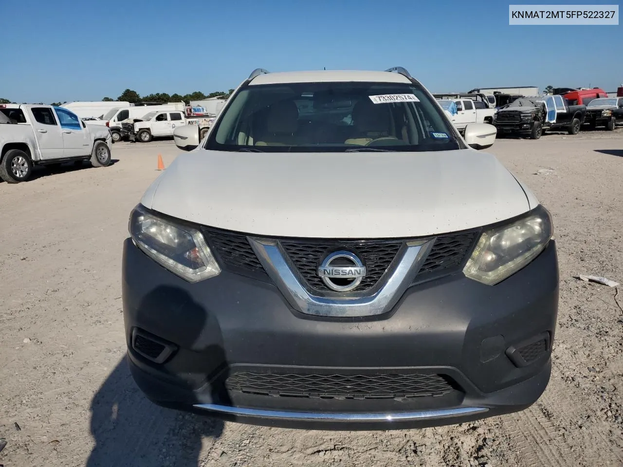 2015 Nissan Rogue S VIN: KNMAT2MT5FP522327 Lot: 73302574