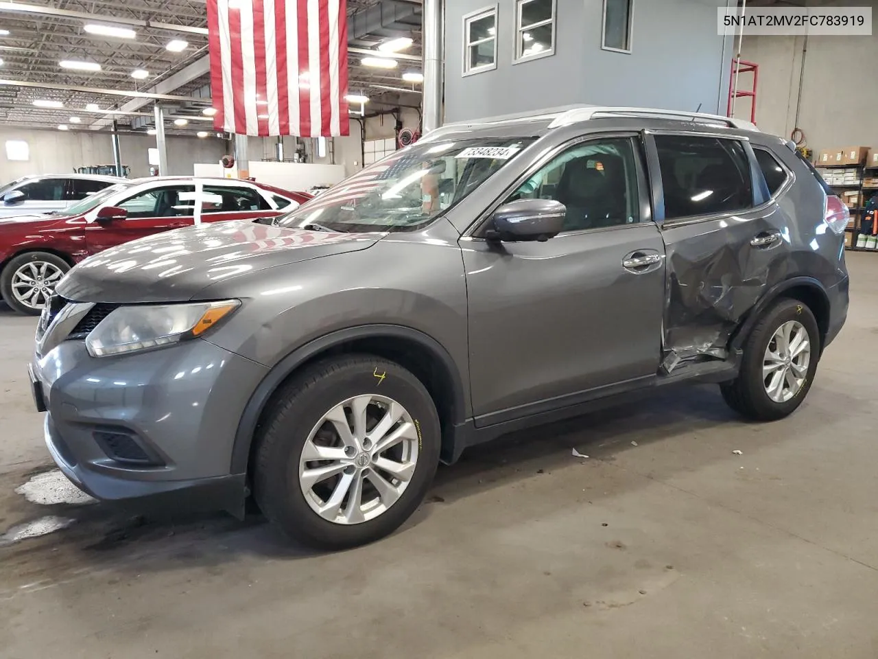 2015 Nissan Rogue S VIN: 5N1AT2MV2FC783919 Lot: 73348234