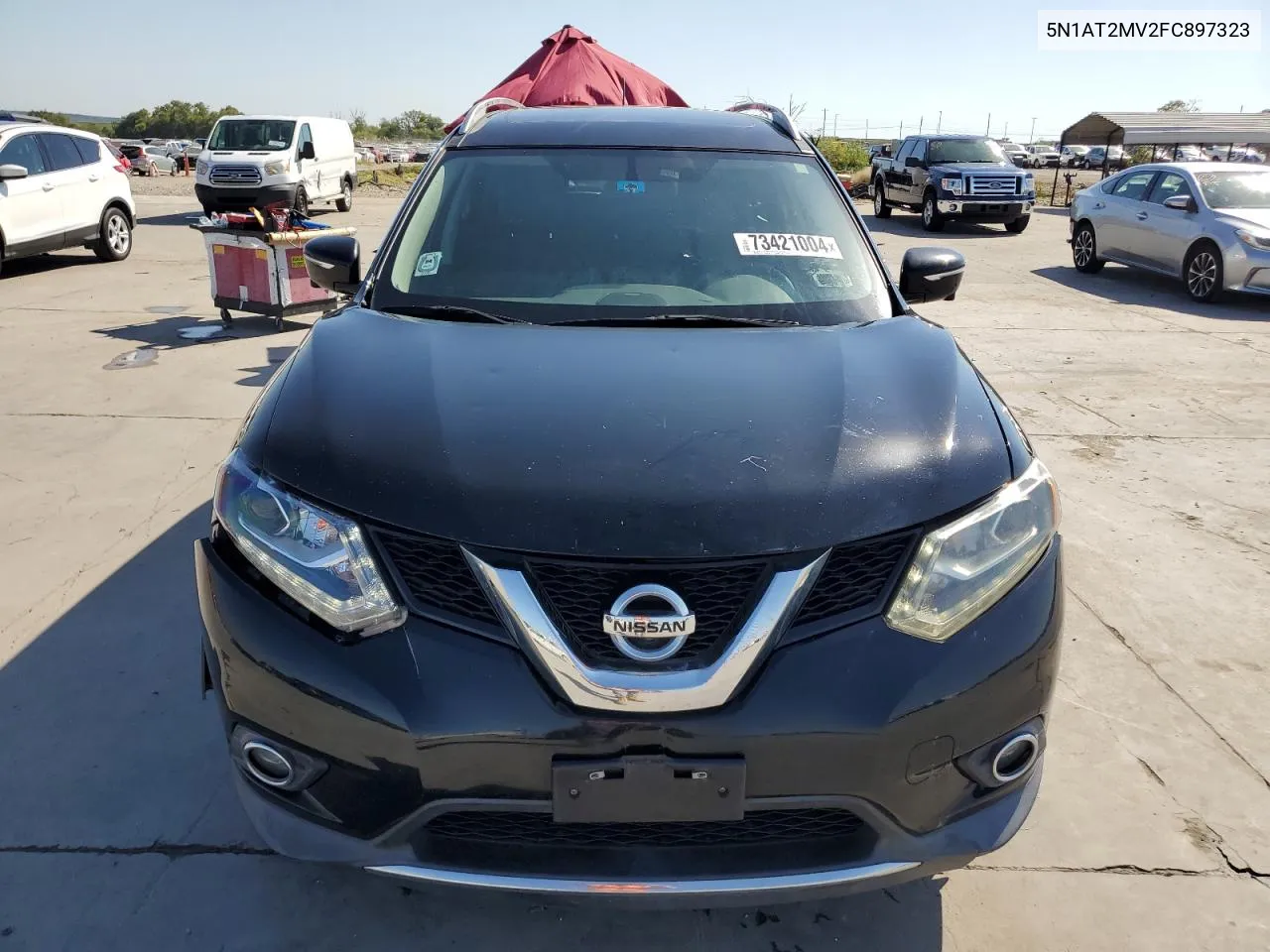 2015 Nissan Rogue S VIN: 5N1AT2MV2FC897323 Lot: 73421004