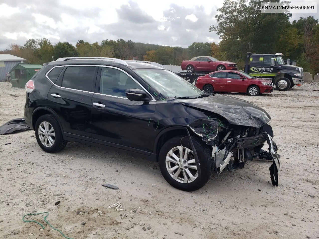 2015 Nissan Rogue S VIN: KNMAT2MV5FP505691 Lot: 73474234