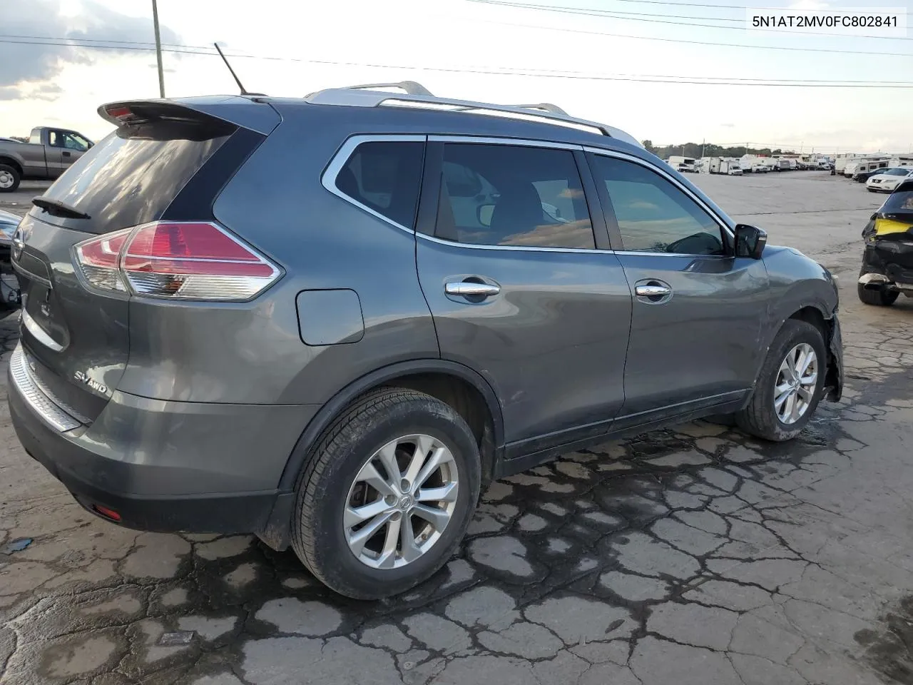 2015 Nissan Rogue S VIN: 5N1AT2MV0FC802841 Lot: 73477964