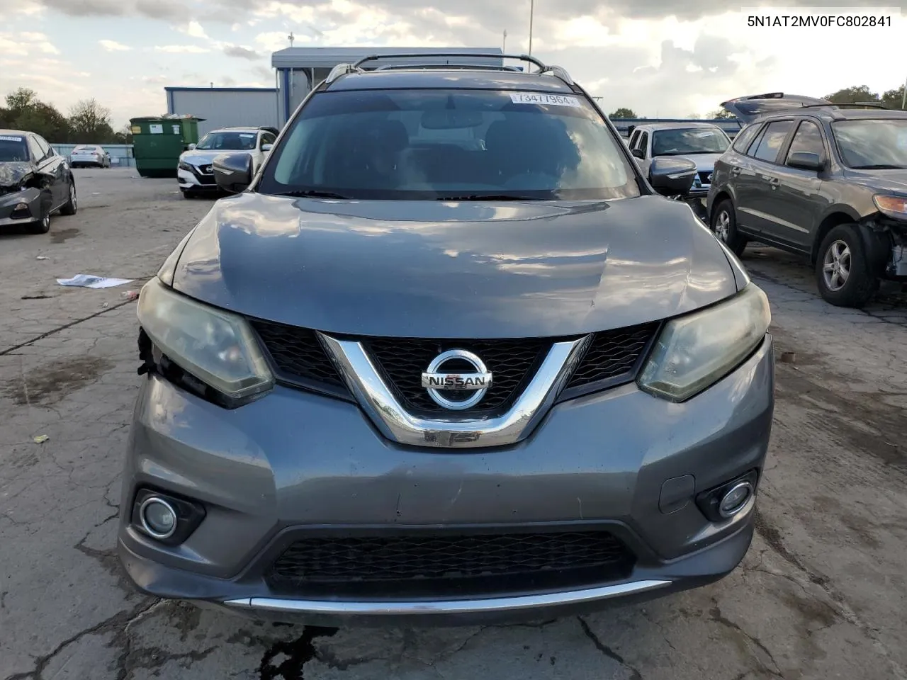 2015 Nissan Rogue S VIN: 5N1AT2MV0FC802841 Lot: 73477964