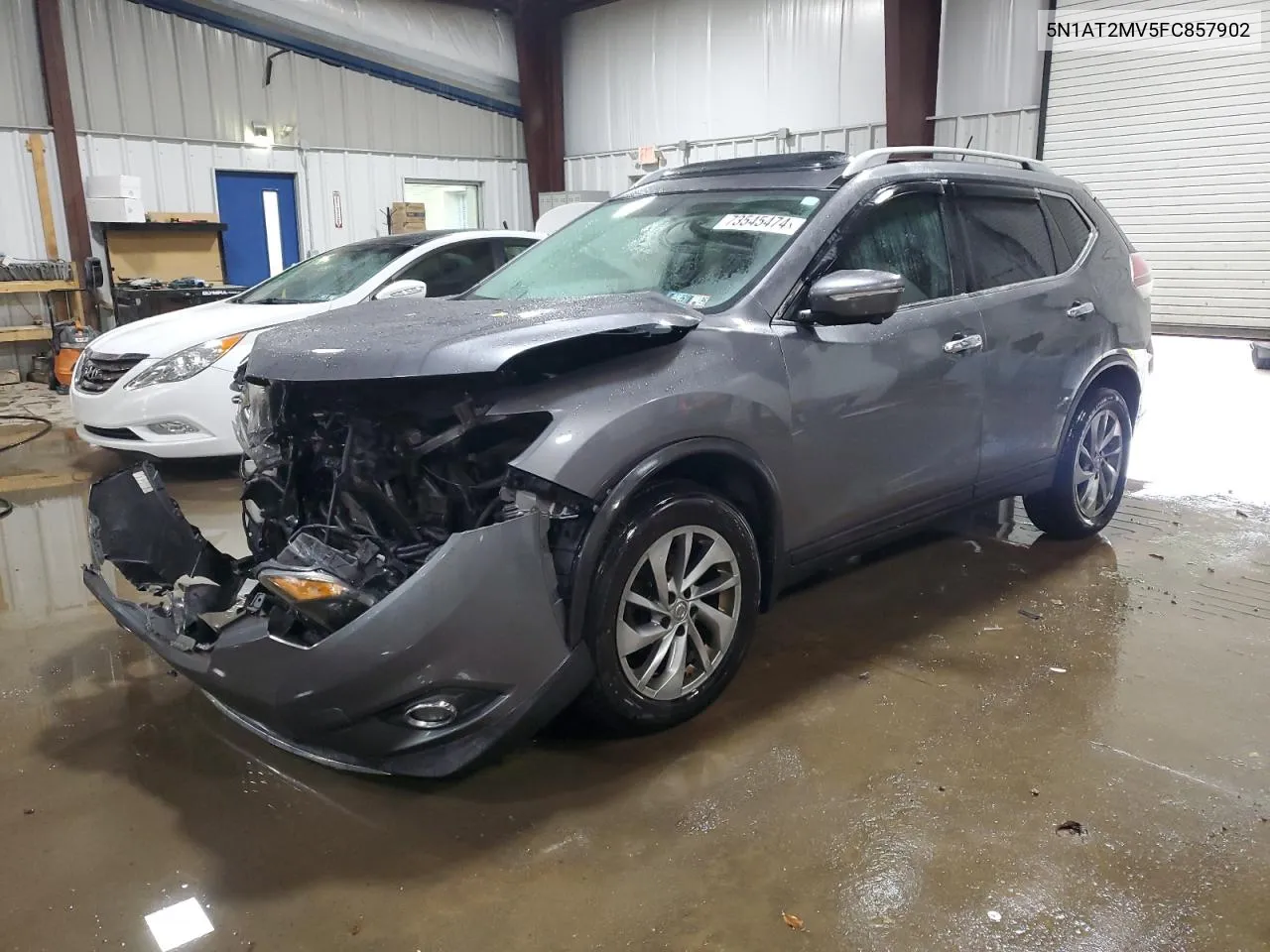 2015 Nissan Rogue S VIN: 5N1AT2MV5FC857902 Lot: 73545474