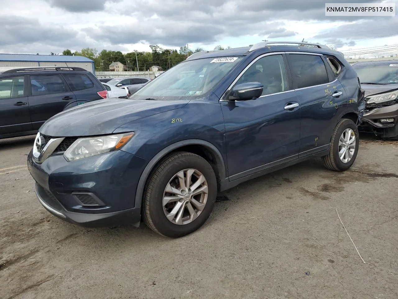 2015 Nissan Rogue S VIN: KNMAT2MV8FP517415 Lot: 73622634