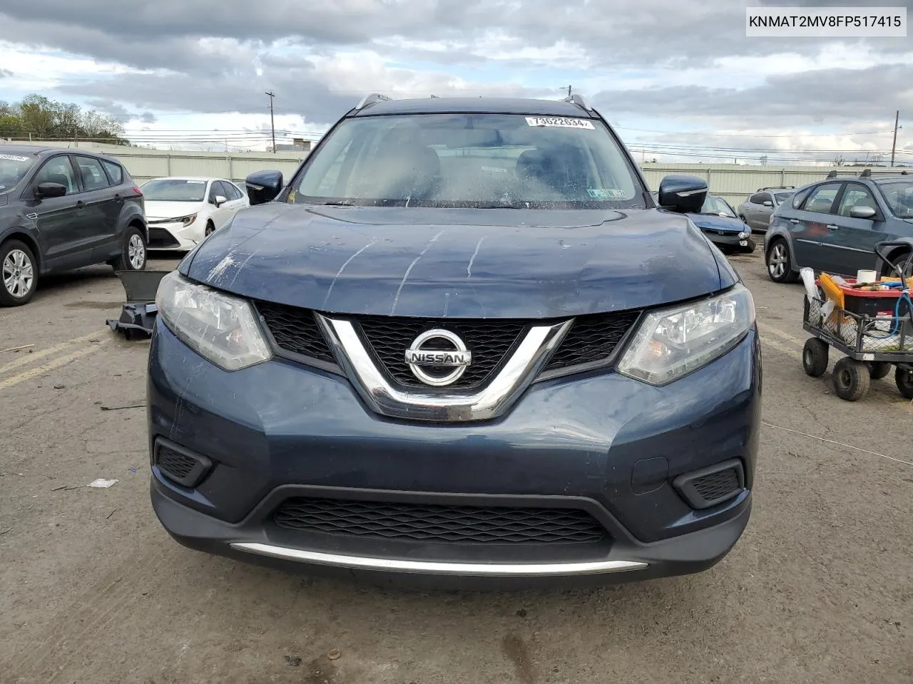 2015 Nissan Rogue S VIN: KNMAT2MV8FP517415 Lot: 73622634