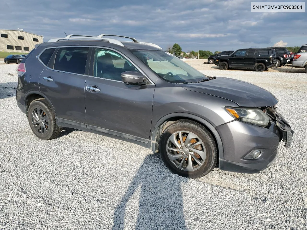 2015 Nissan Rogue S VIN: 5N1AT2MV0FC908304 Lot: 73837914