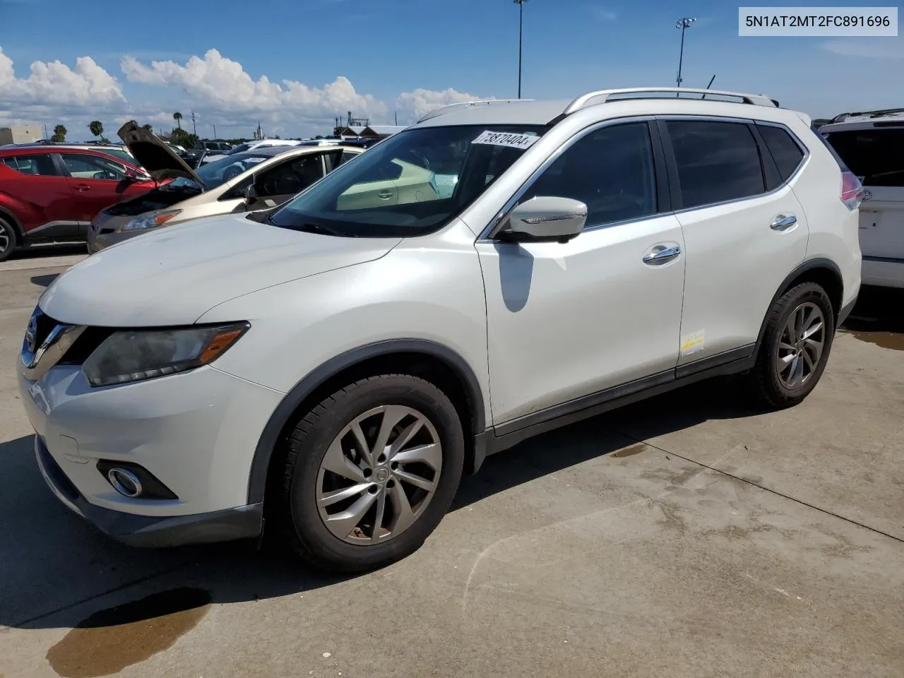 2015 Nissan Rogue S VIN: 5N1AT2MT2FC891696 Lot: 73870404