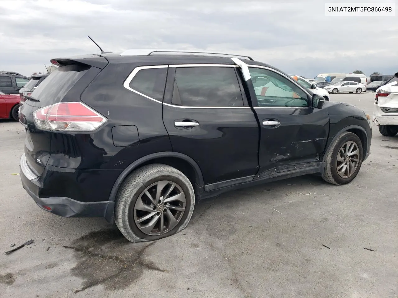 2015 Nissan Rogue S VIN: 5N1AT2MT5FC866498 Lot: 74026104