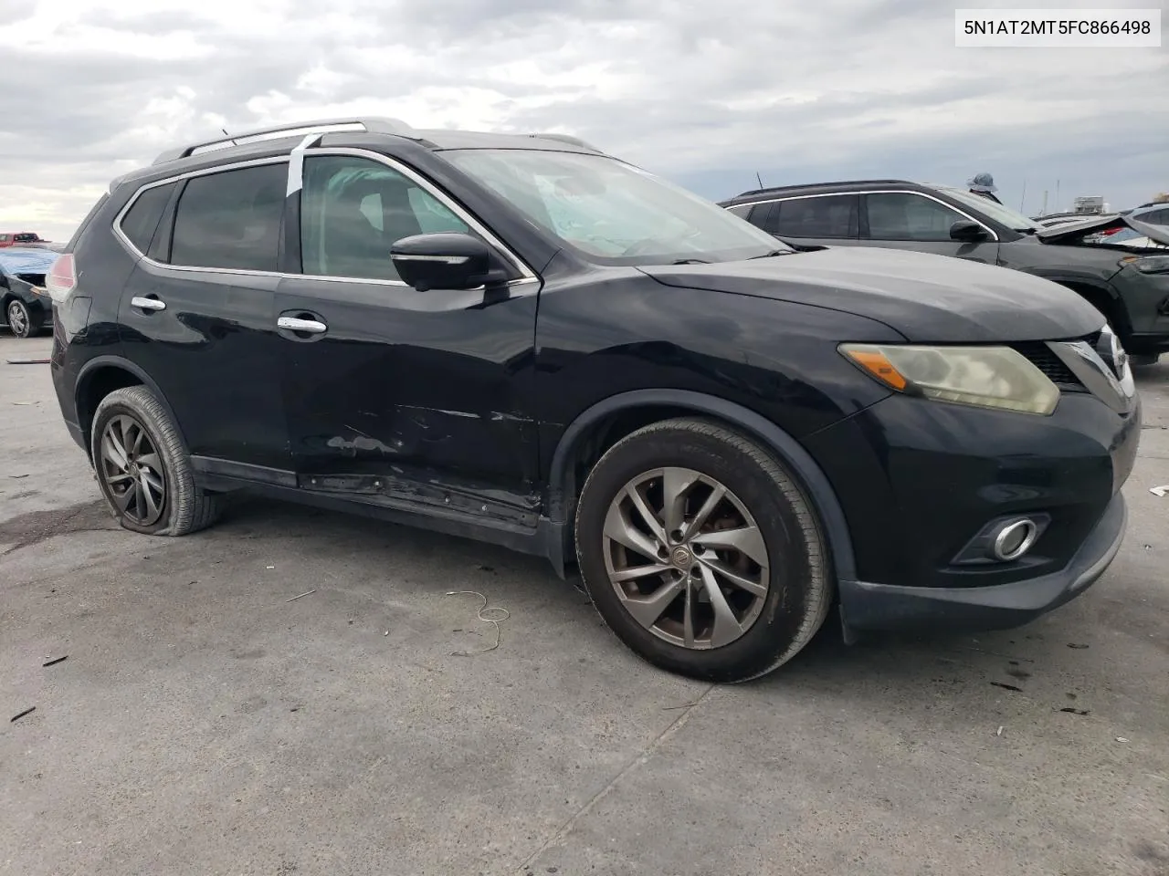 2015 Nissan Rogue S VIN: 5N1AT2MT5FC866498 Lot: 74026104