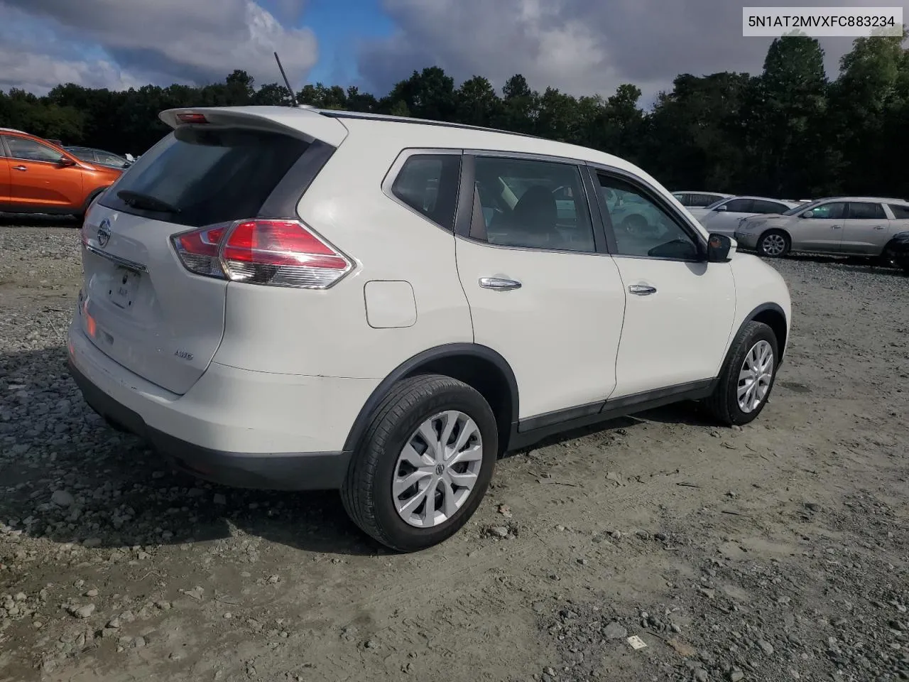 2015 Nissan Rogue S VIN: 5N1AT2MVXFC883234 Lot: 74255544