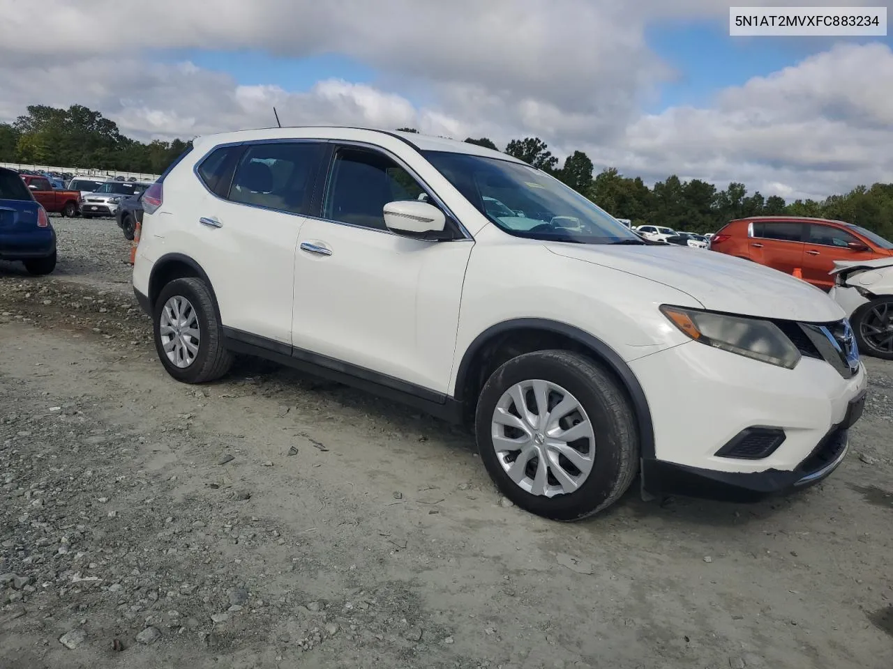 2015 Nissan Rogue S VIN: 5N1AT2MVXFC883234 Lot: 74255544