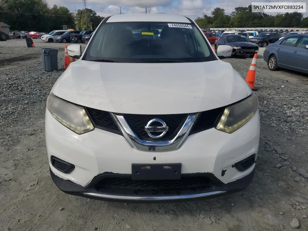 2015 Nissan Rogue S VIN: 5N1AT2MVXFC883234 Lot: 74255544