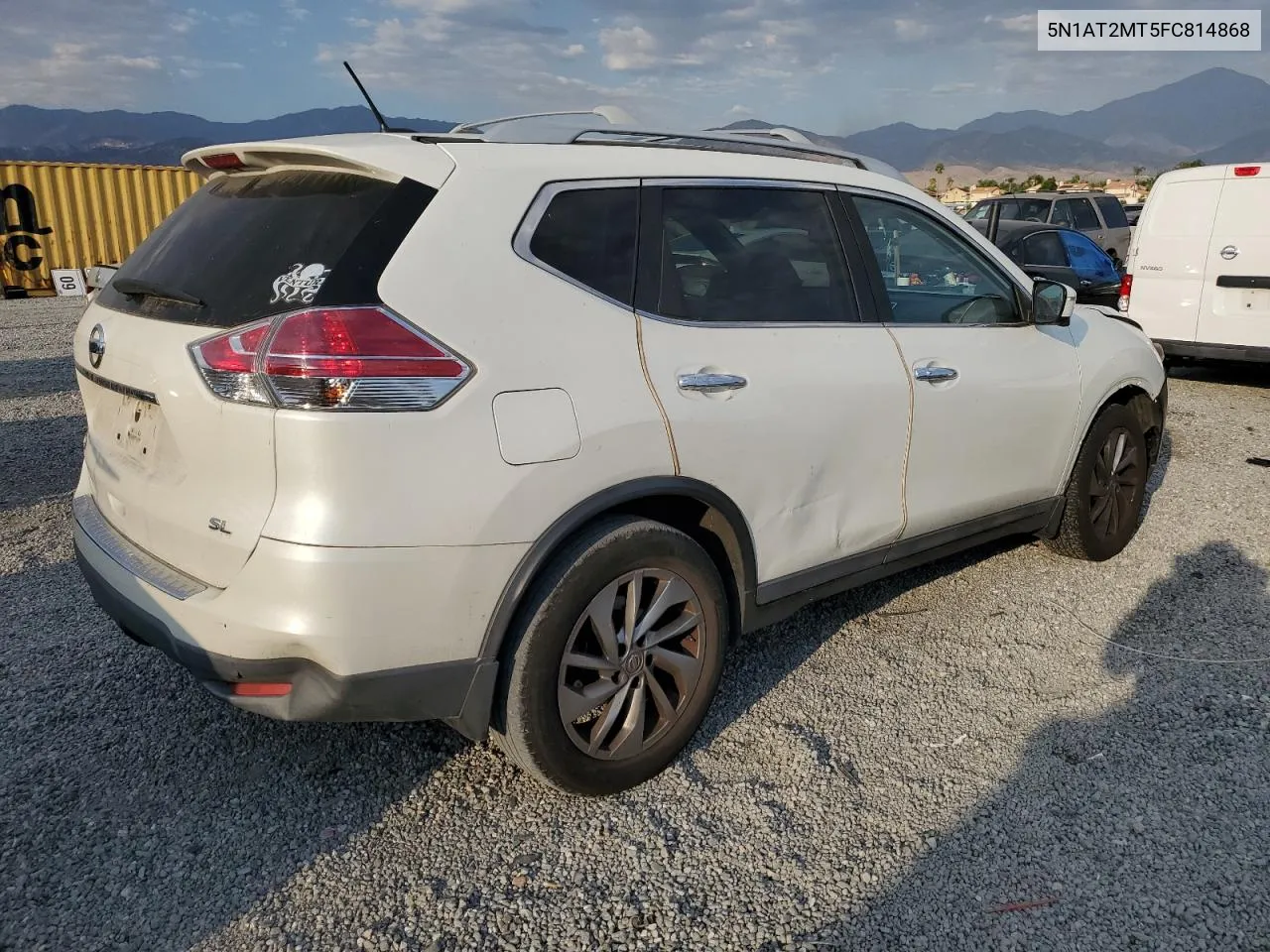 2015 Nissan Rogue S VIN: 5N1AT2MT5FC814868 Lot: 74269954