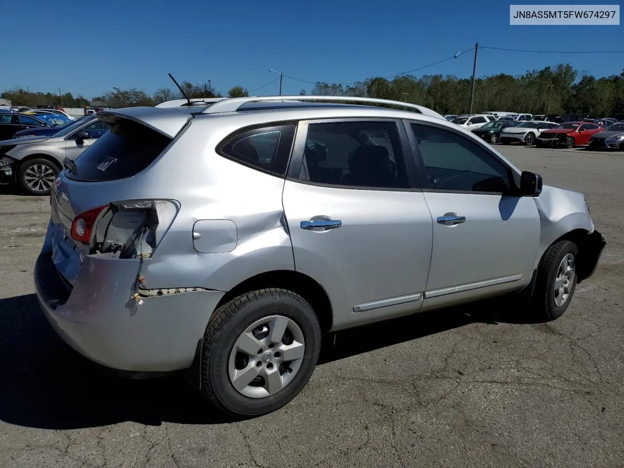 2015 Nissan Rogue Select S VIN: JN8AS5MT5FW674297 Lot: 74273484