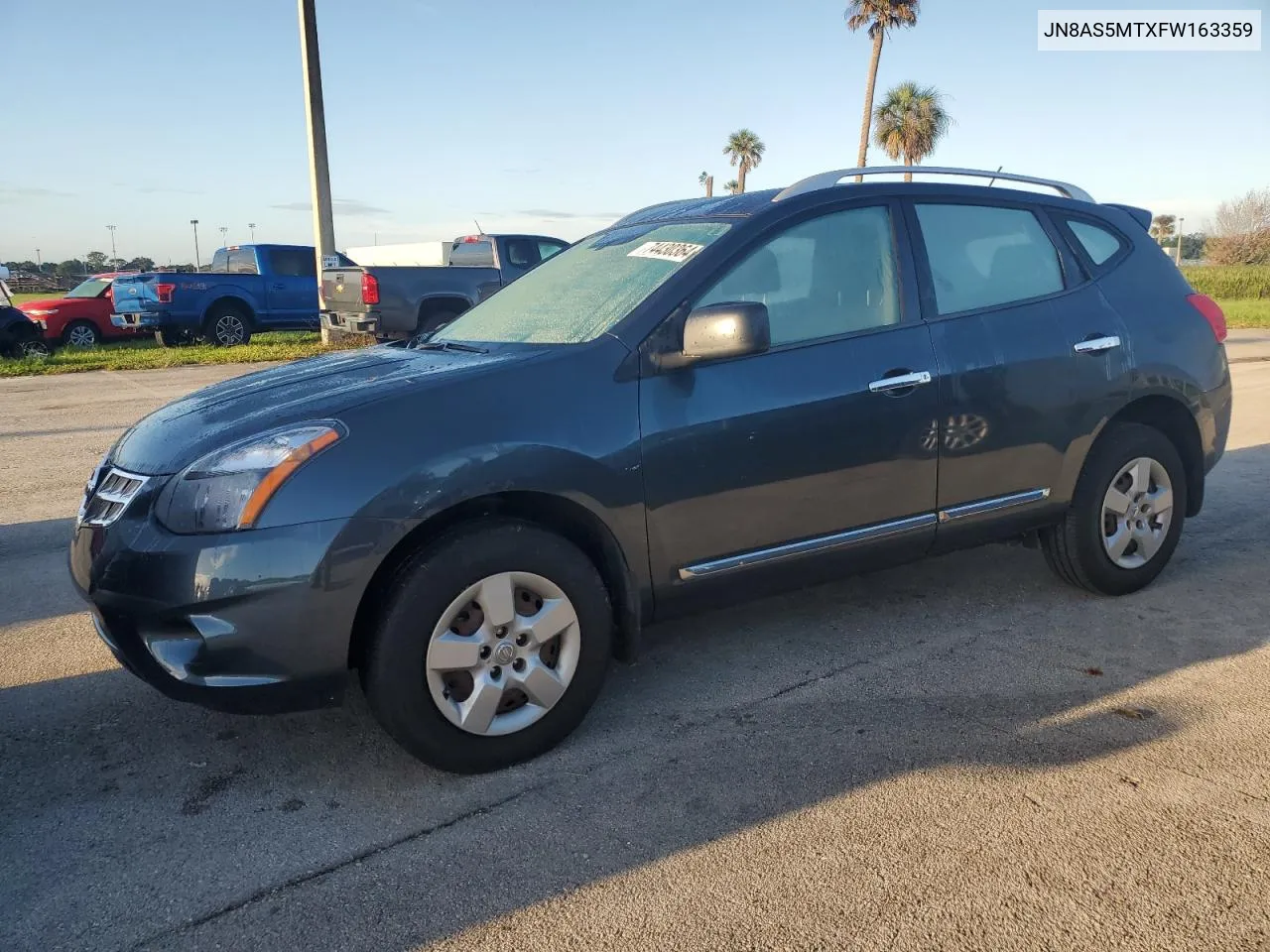 2015 Nissan Rogue Select S VIN: JN8AS5MTXFW163359 Lot: 74430364