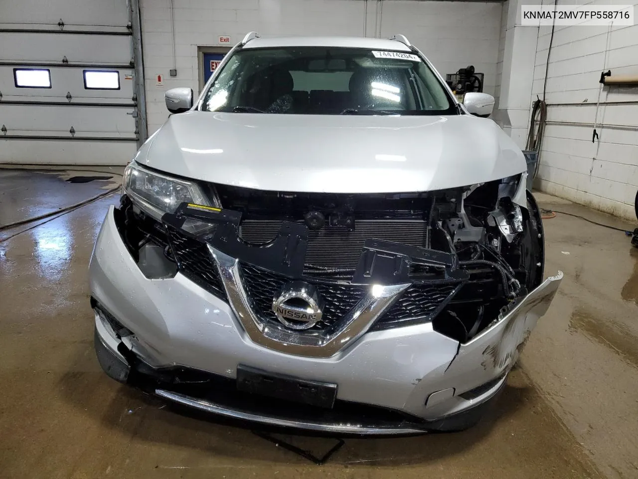 2015 Nissan Rogue S VIN: KNMAT2MV7FP558716 Lot: 74474204