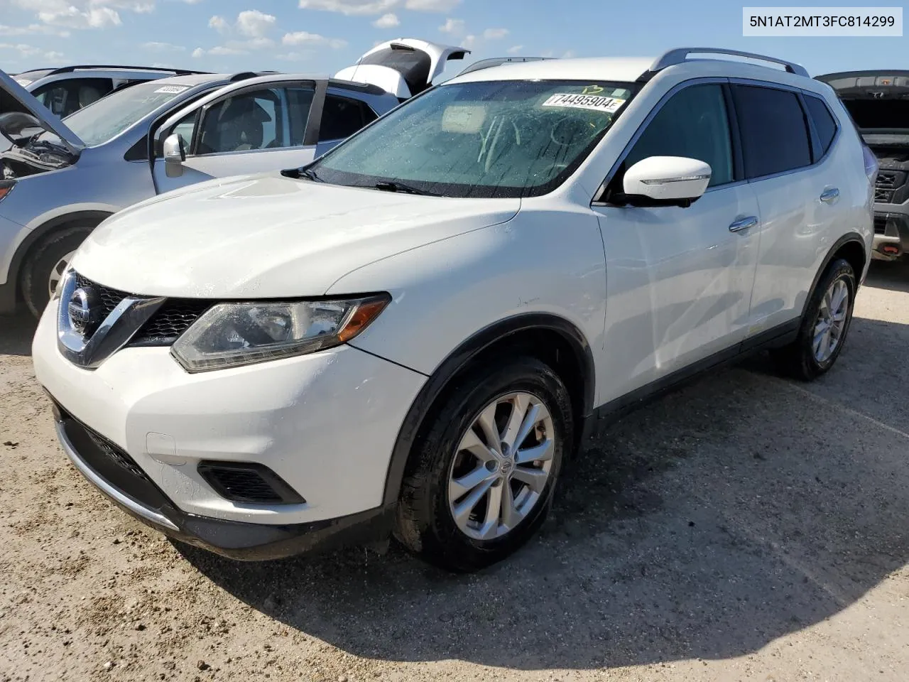 2015 Nissan Rogue S VIN: 5N1AT2MT3FC814299 Lot: 74495904