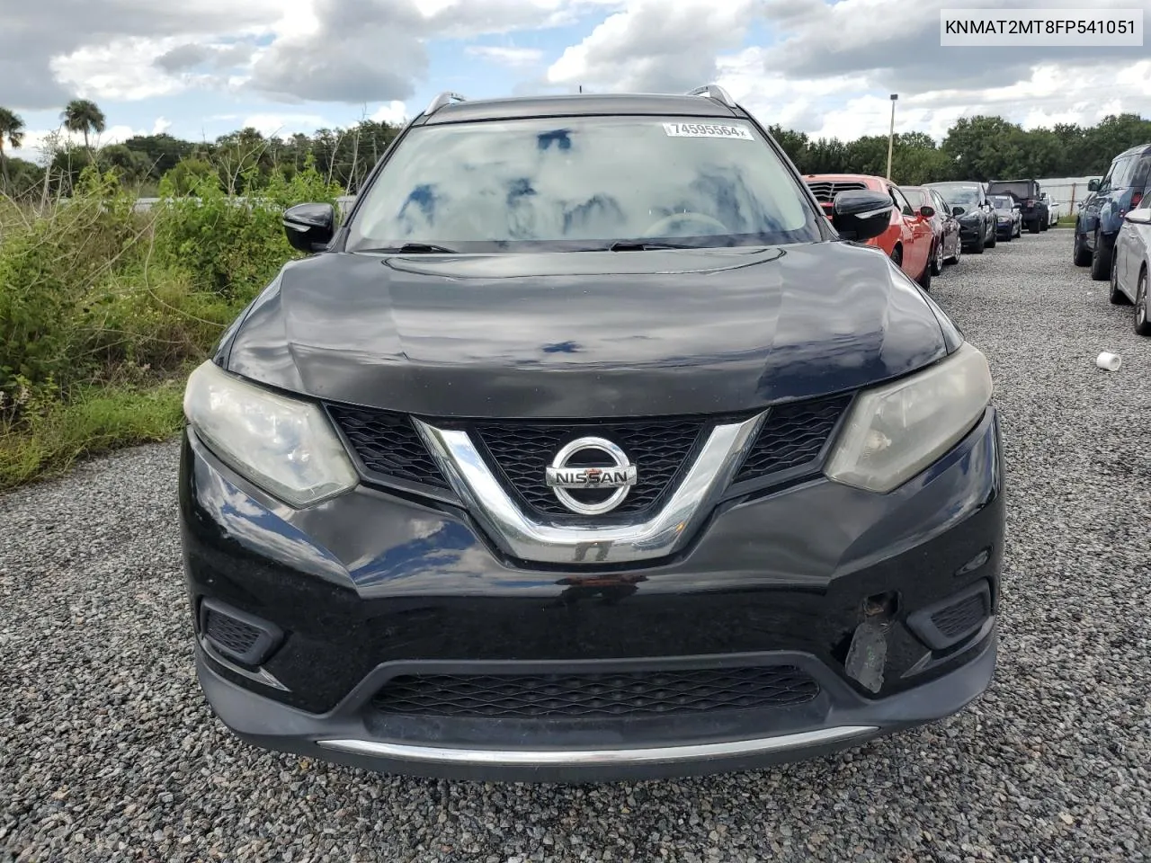 2015 Nissan Rogue S VIN: KNMAT2MT8FP541051 Lot: 74595564