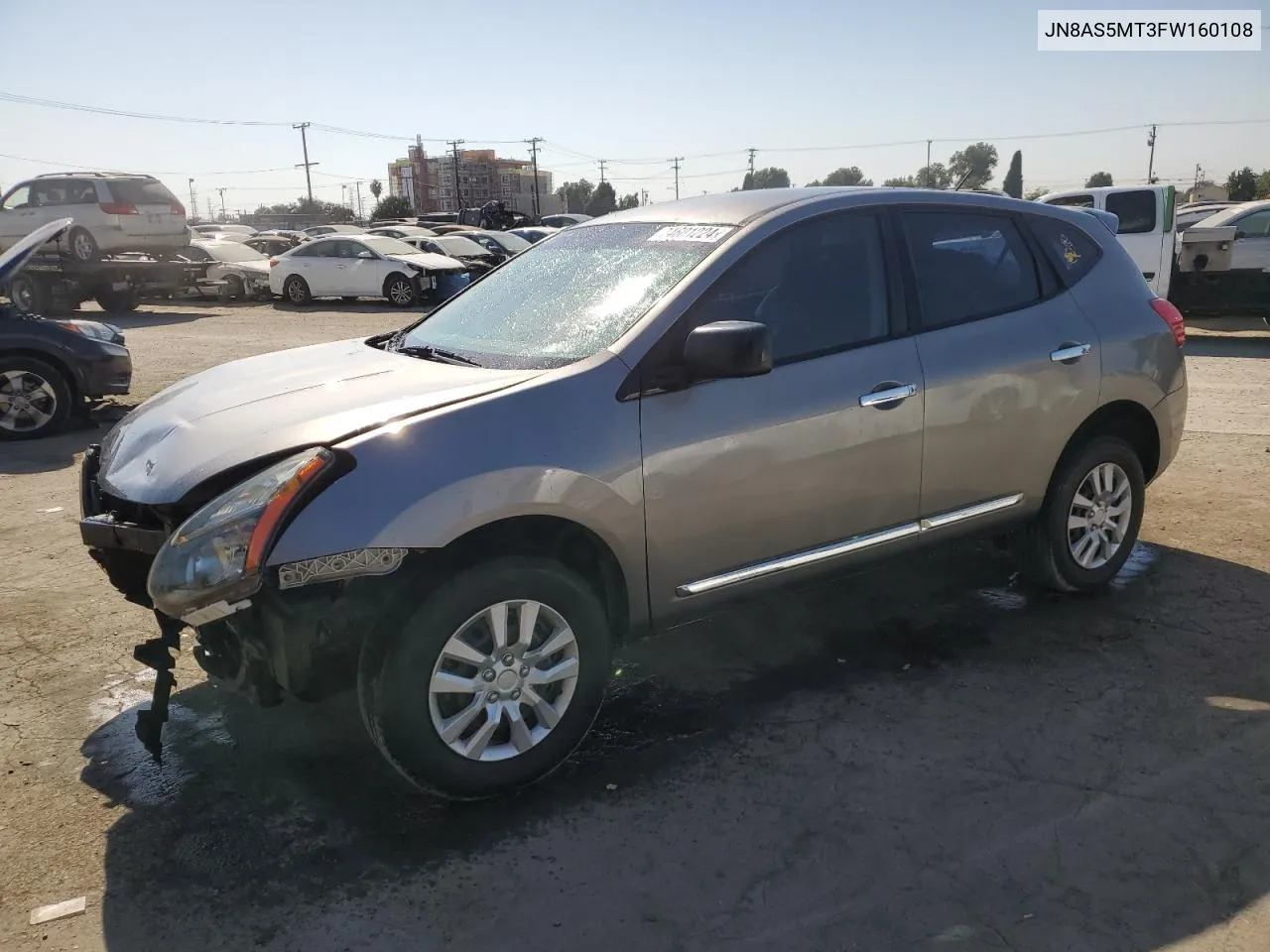 2015 Nissan Rogue Select S VIN: JN8AS5MT3FW160108 Lot: 74601224