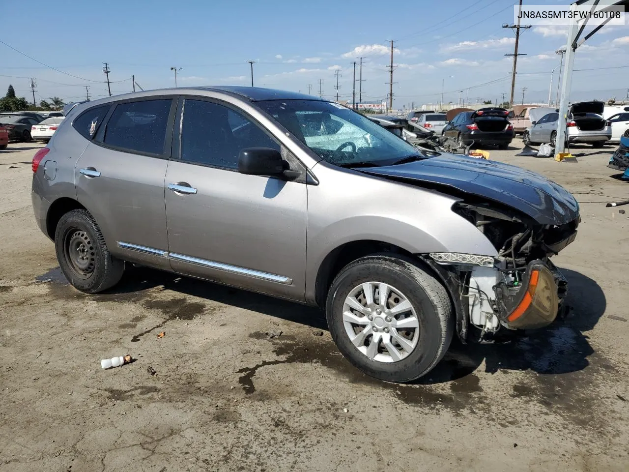 2015 Nissan Rogue Select S VIN: JN8AS5MT3FW160108 Lot: 74601224