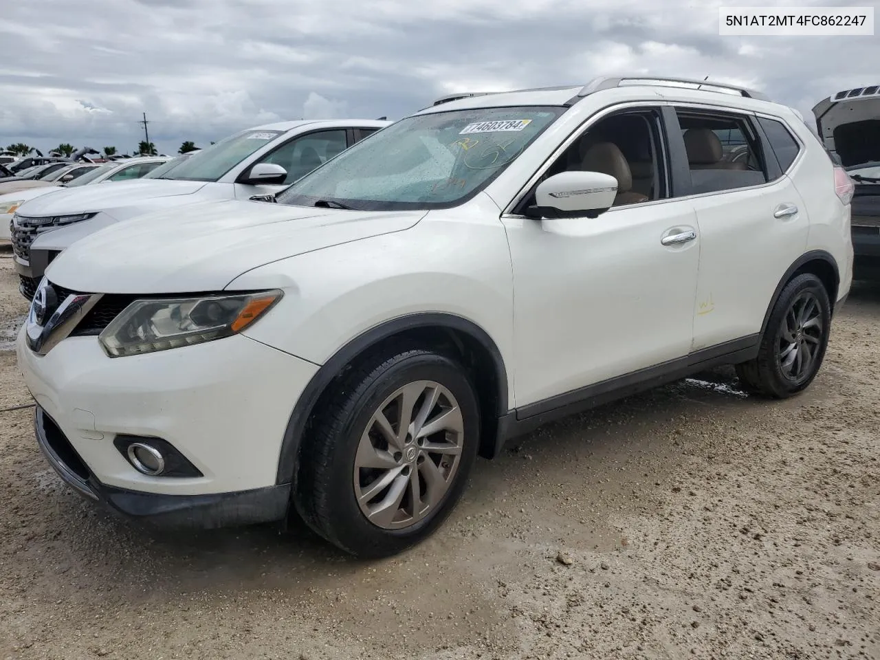 2015 Nissan Rogue S VIN: 5N1AT2MT4FC862247 Lot: 74603784