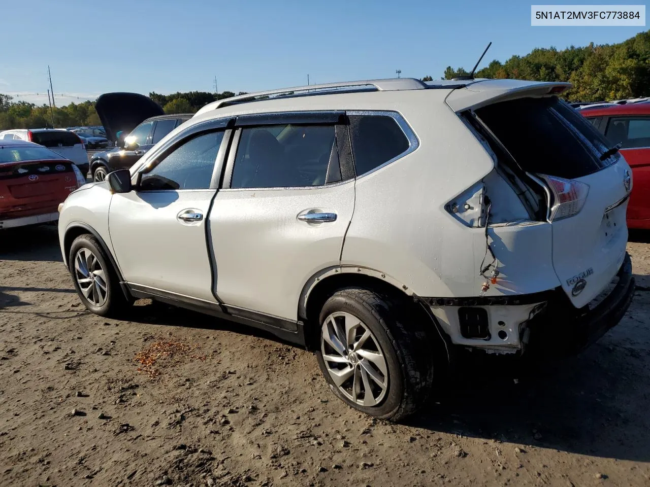 2015 Nissan Rogue S VIN: 5N1AT2MV3FC773884 Lot: 75268934