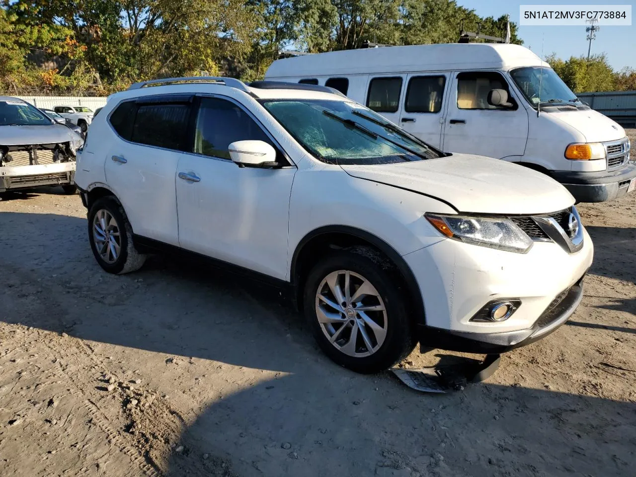 2015 Nissan Rogue S VIN: 5N1AT2MV3FC773884 Lot: 75268934