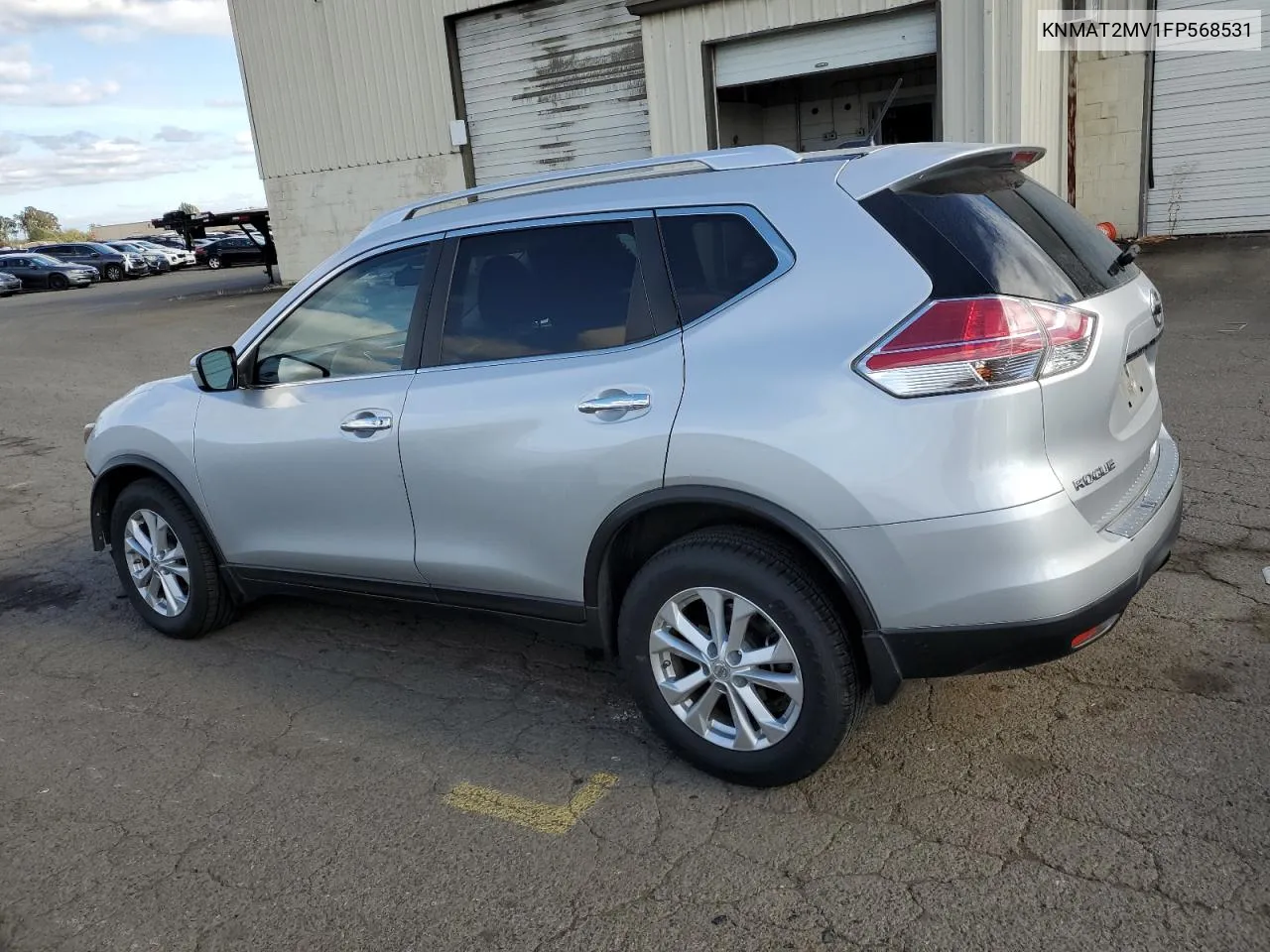 2015 Nissan Rogue S VIN: KNMAT2MV1FP568531 Lot: 76063024