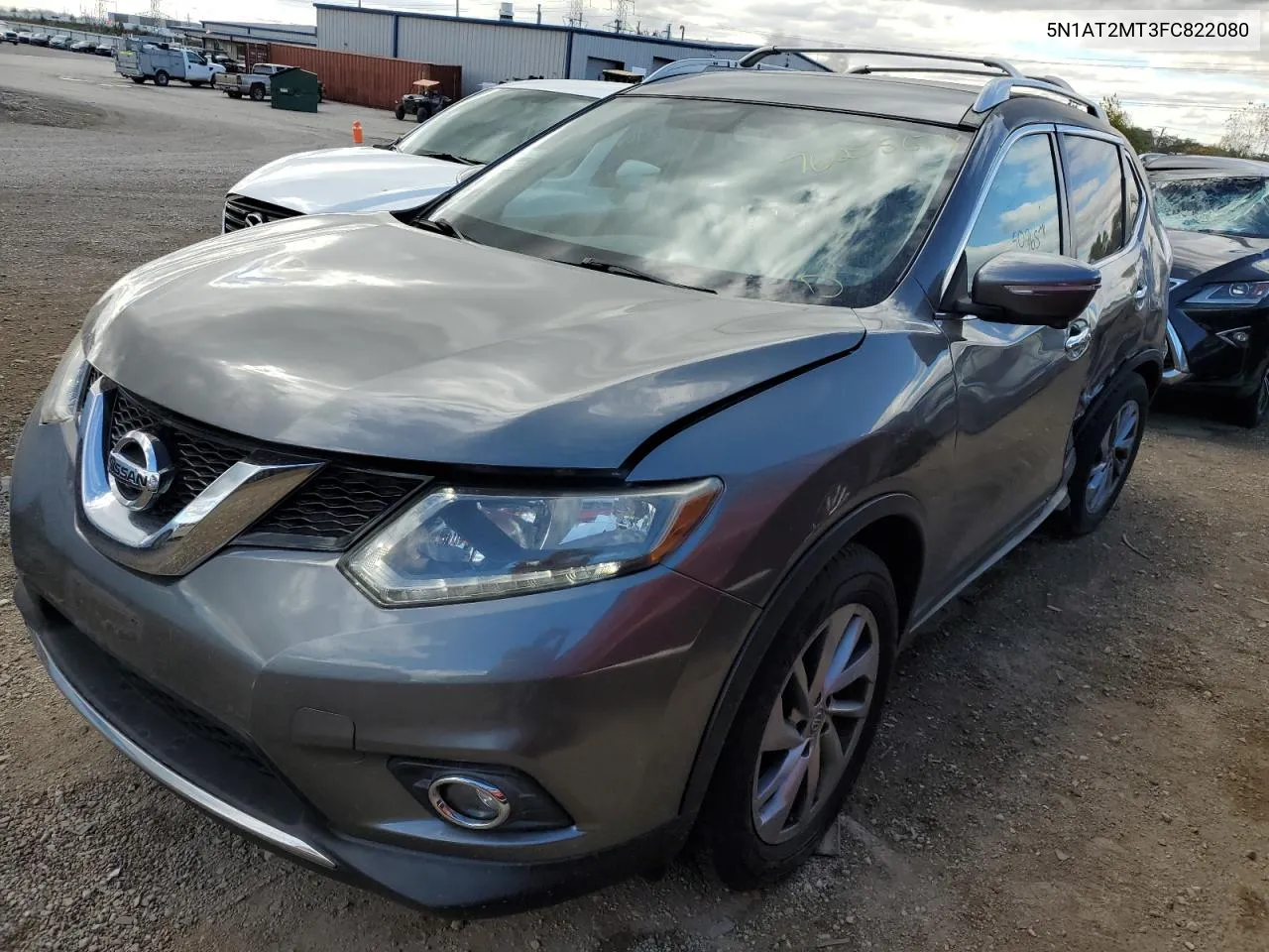 2015 Nissan Rogue S VIN: 5N1AT2MT3FC822080 Lot: 76255674