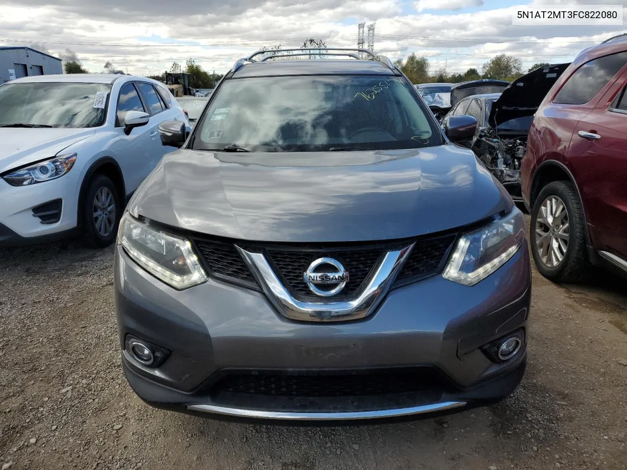 2015 Nissan Rogue S VIN: 5N1AT2MT3FC822080 Lot: 76255674