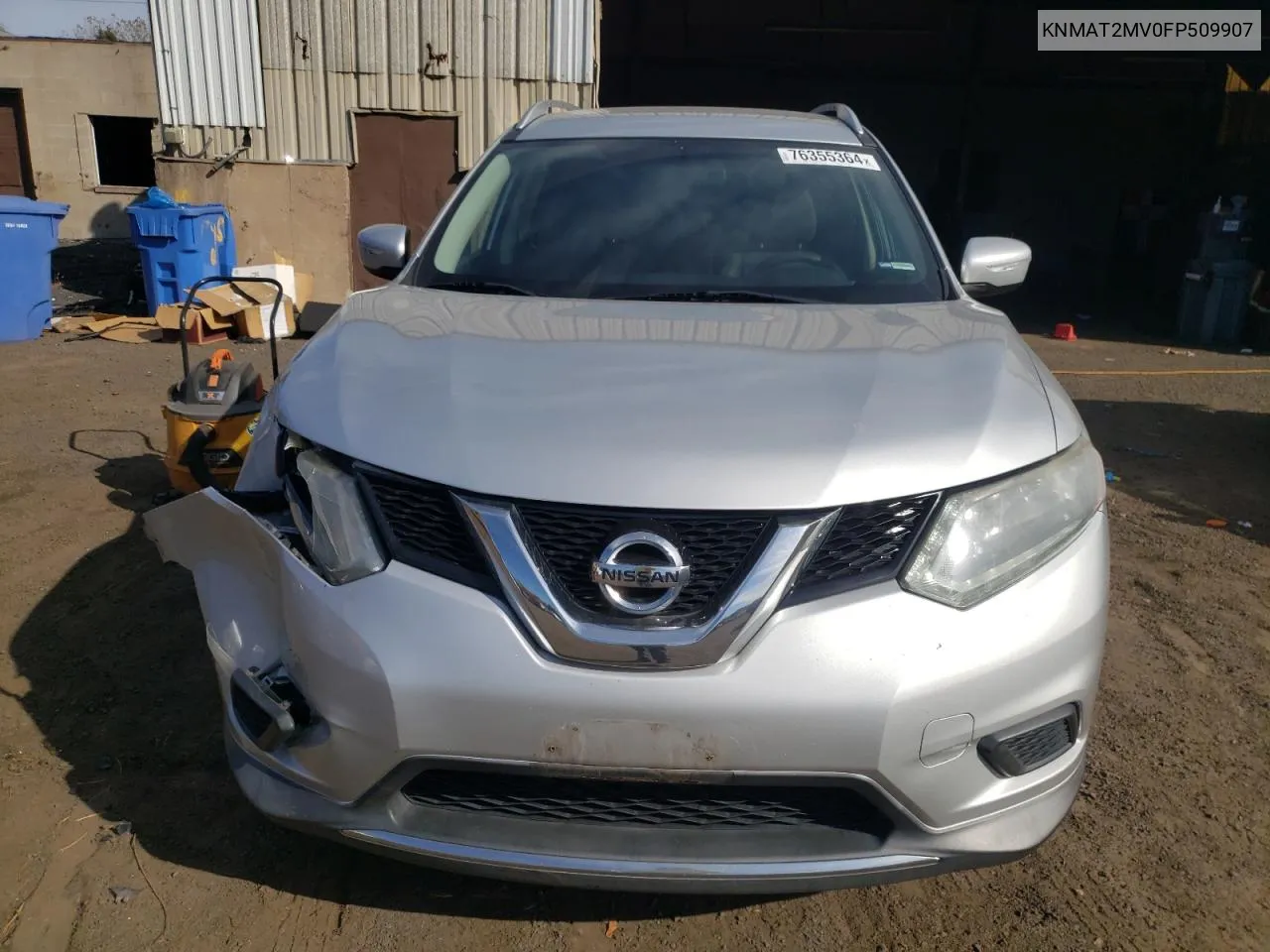 2015 Nissan Rogue S VIN: KNMAT2MV0FP509907 Lot: 76355364