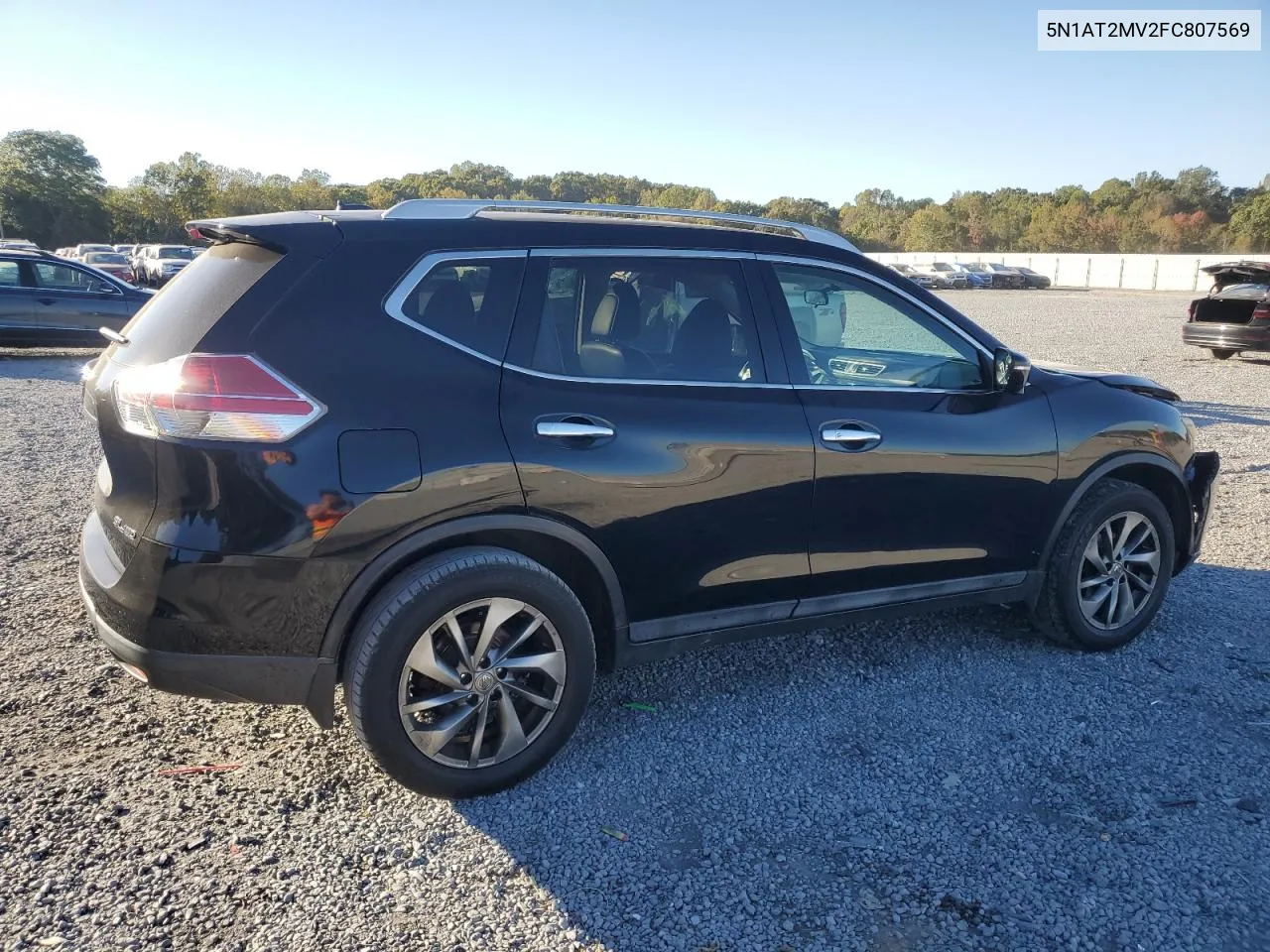 2015 Nissan Rogue S VIN: 5N1AT2MV2FC807569 Lot: 76638244