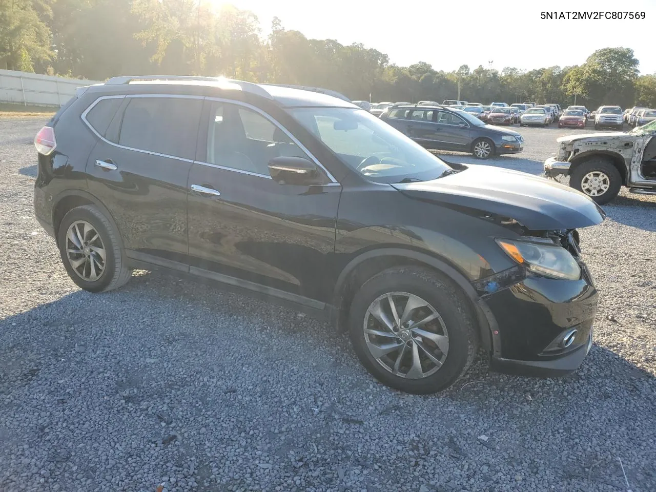 2015 Nissan Rogue S VIN: 5N1AT2MV2FC807569 Lot: 76638244