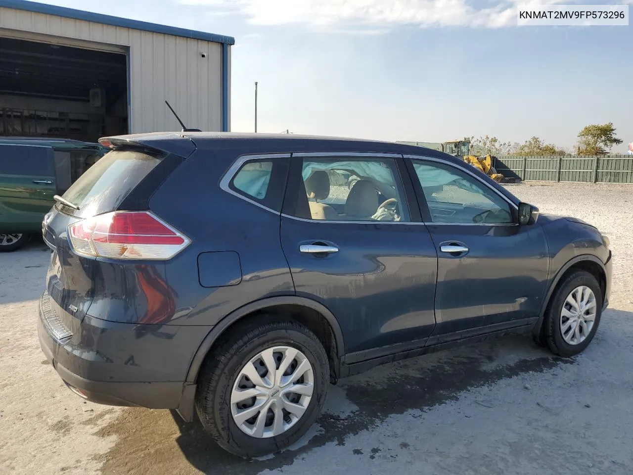 2015 Nissan Rogue S VIN: KNMAT2MV9FP573296 Lot: 76718874