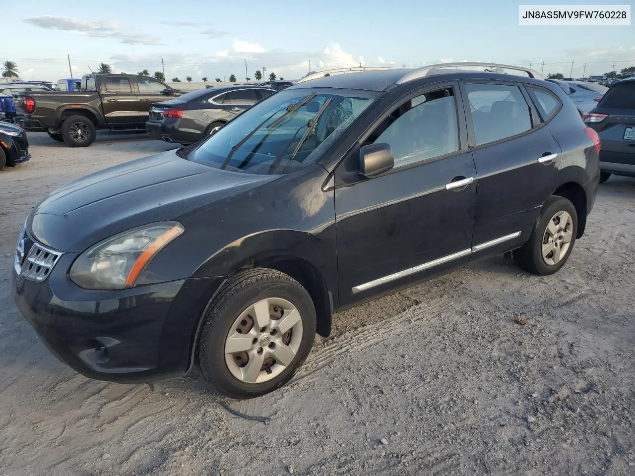 2015 Nissan Rogue Select S VIN: JN8AS5MV9FW760228 Lot: 76743844