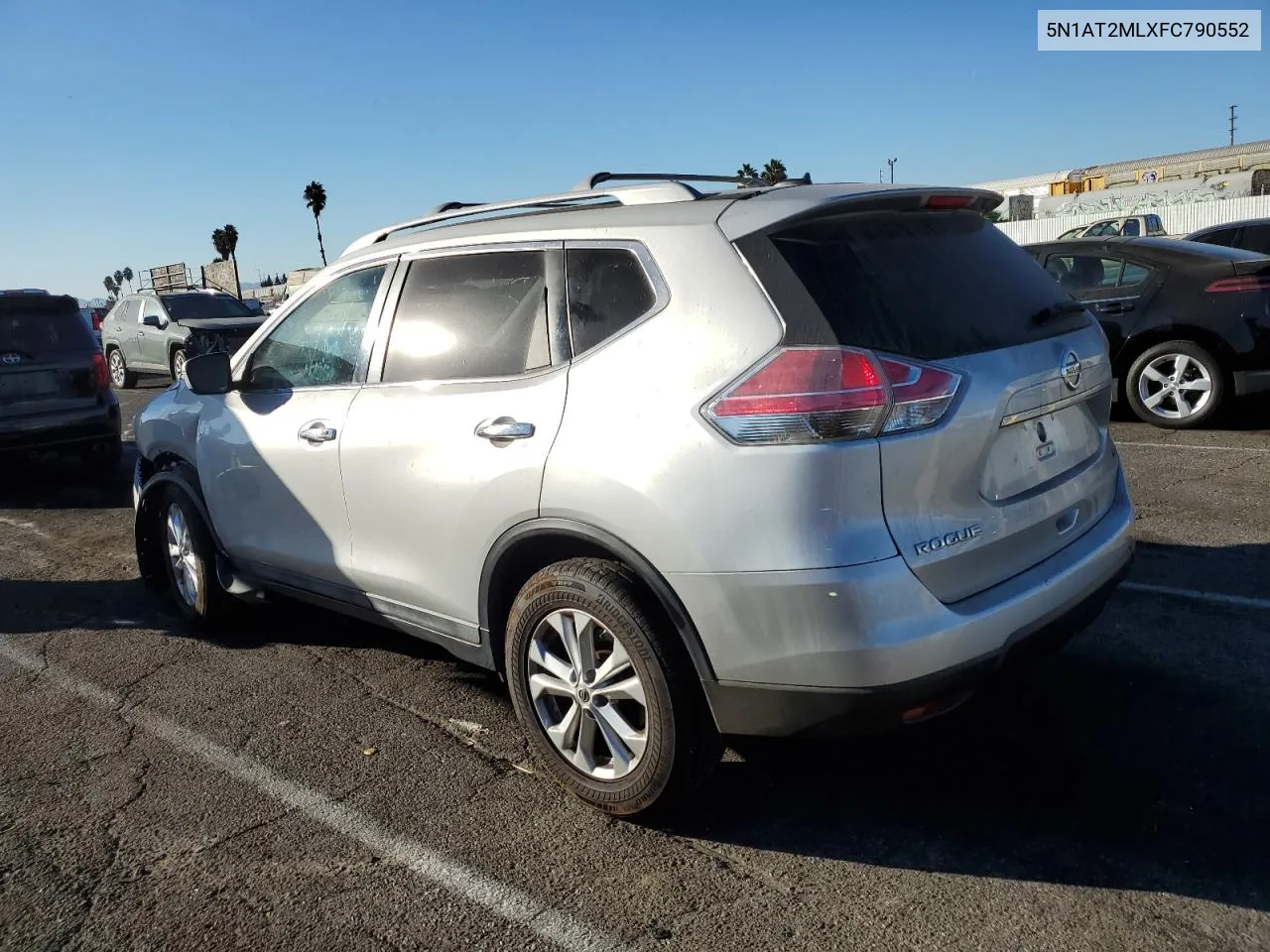 2015 Nissan Rogue S VIN: 5N1AT2MLXFC790552 Lot: 76772844