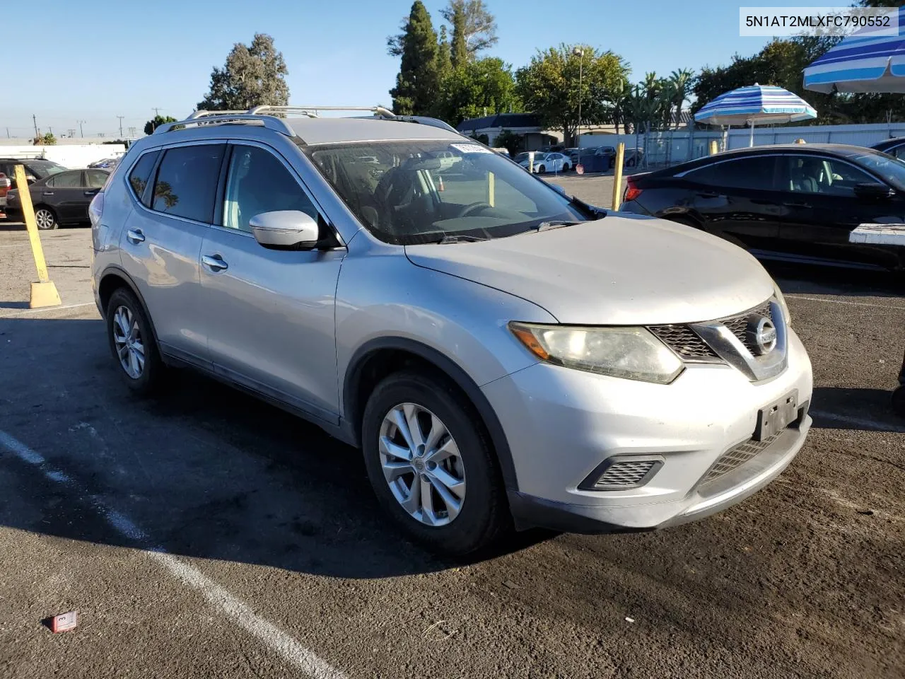 2015 Nissan Rogue S VIN: 5N1AT2MLXFC790552 Lot: 76772844