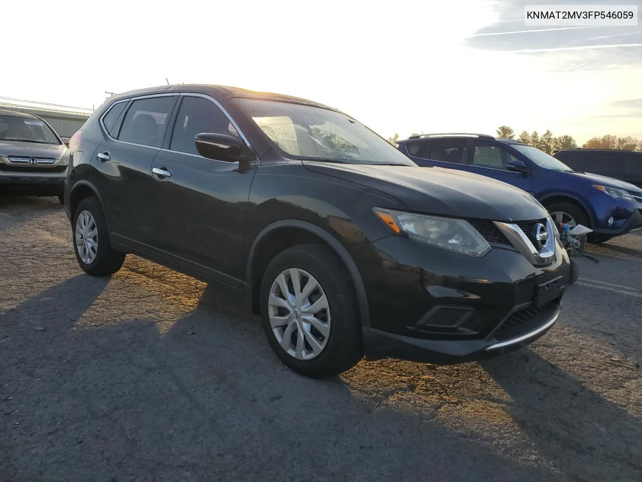 2015 Nissan Rogue S VIN: KNMAT2MV3FP546059 Lot: 76782844