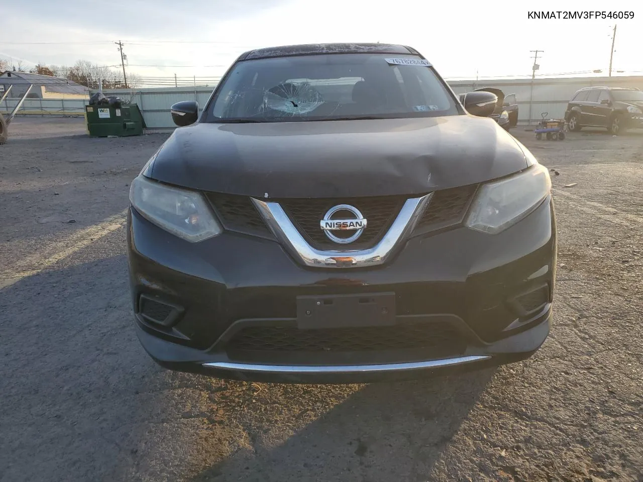 2015 Nissan Rogue S VIN: KNMAT2MV3FP546059 Lot: 76782844