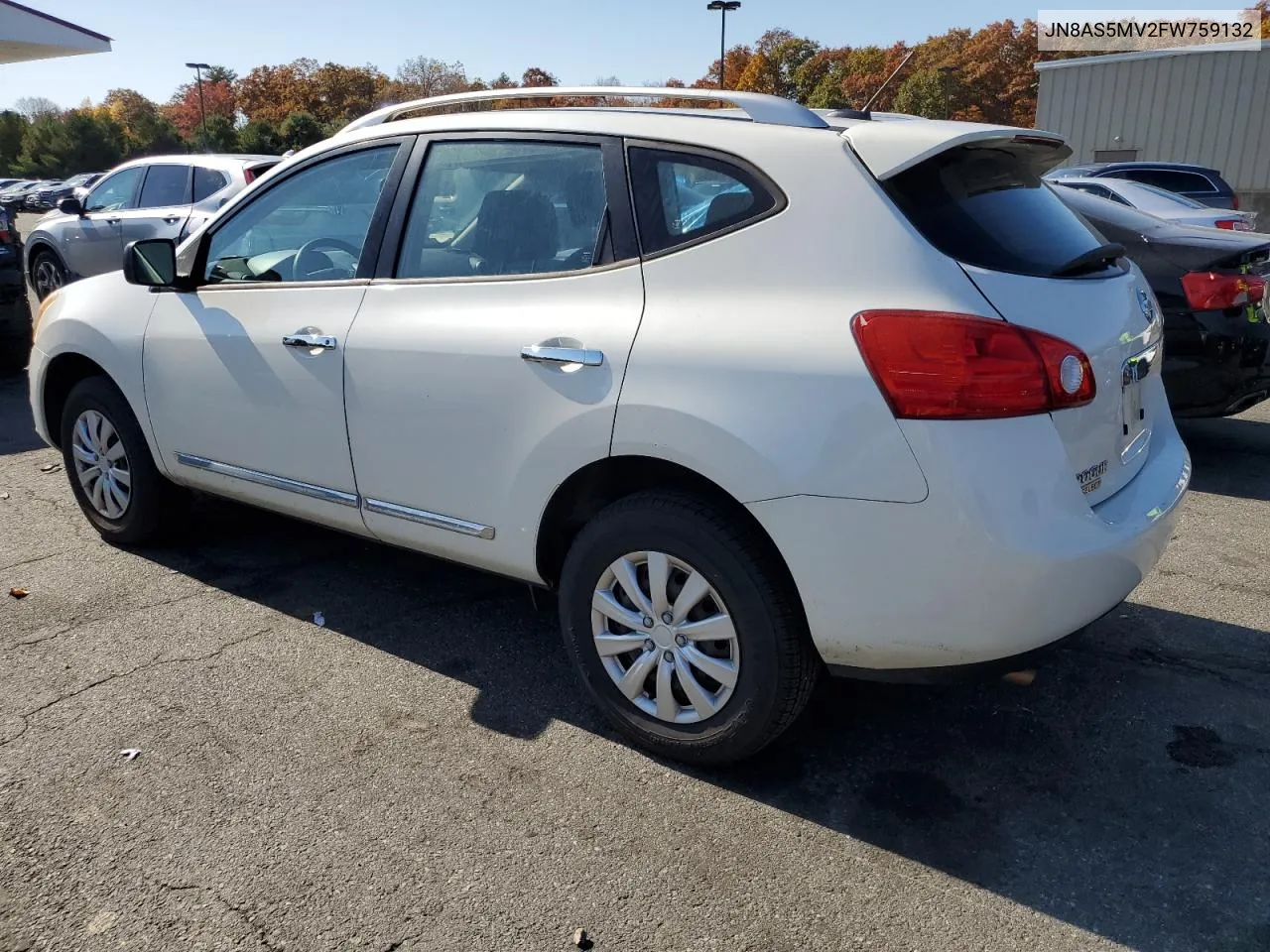 2015 Nissan Rogue Select S VIN: JN8AS5MV2FW759132 Lot: 76928984