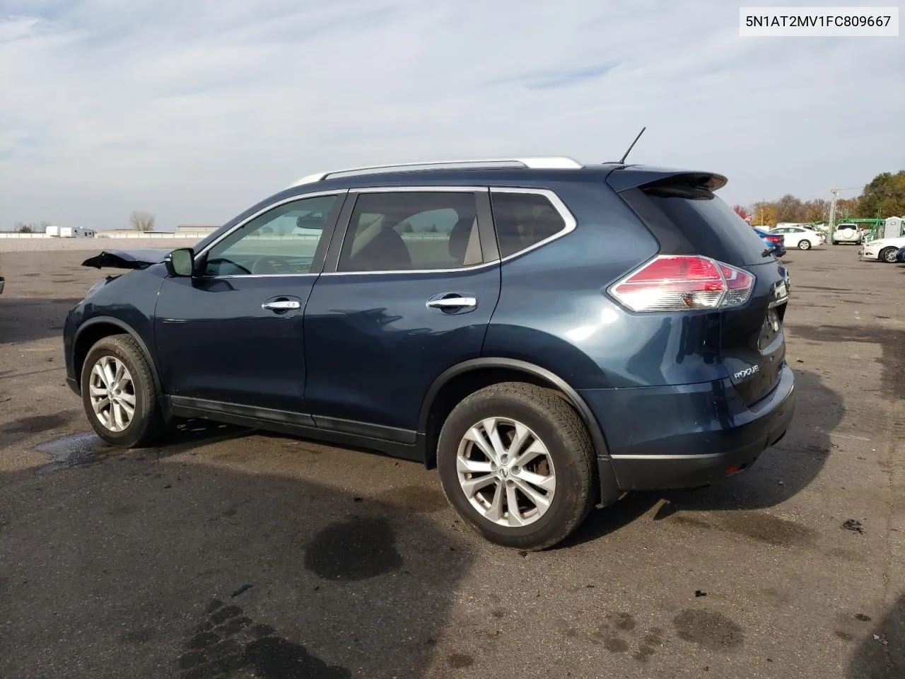 2015 Nissan Rogue S VIN: 5N1AT2MV1FC809667 Lot: 77334214