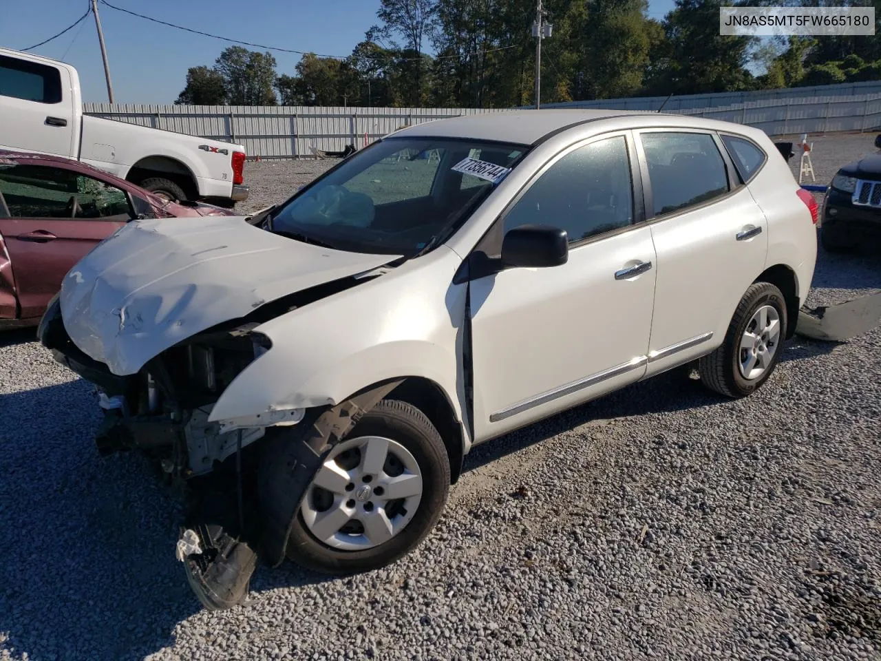 2015 Nissan Rogue Select S VIN: JN8AS5MT5FW665180 Lot: 77356744