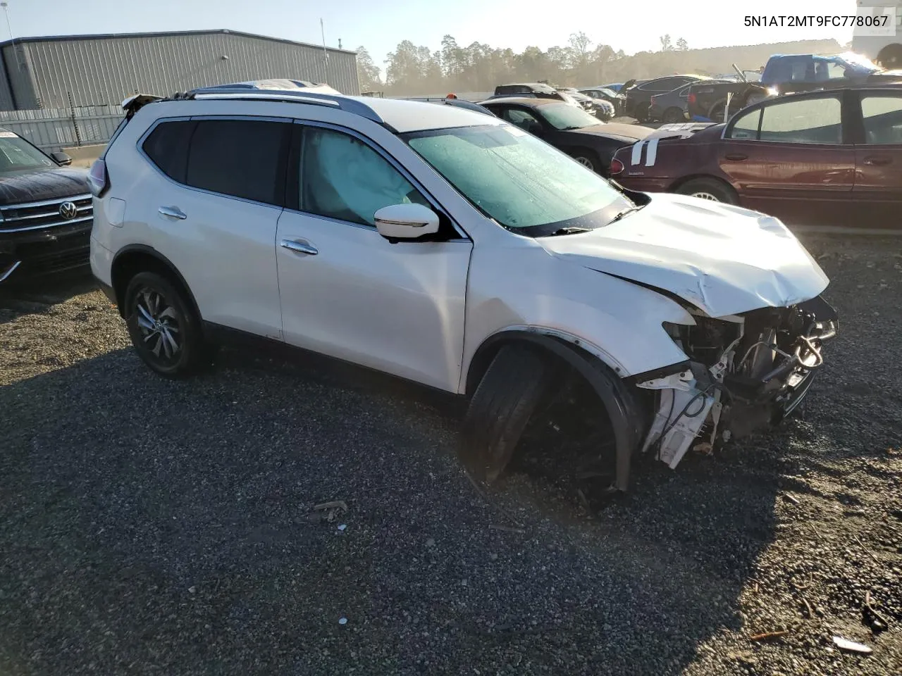 2015 Nissan Rogue S VIN: 5N1AT2MT9FC778067 Lot: 77552444