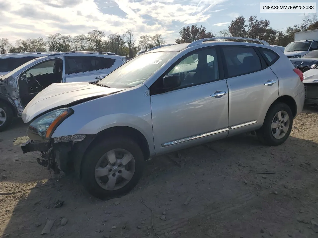 2015 Nissan Rogue Select S VIN: JN8AS5MV7FW252033 Lot: 77664904